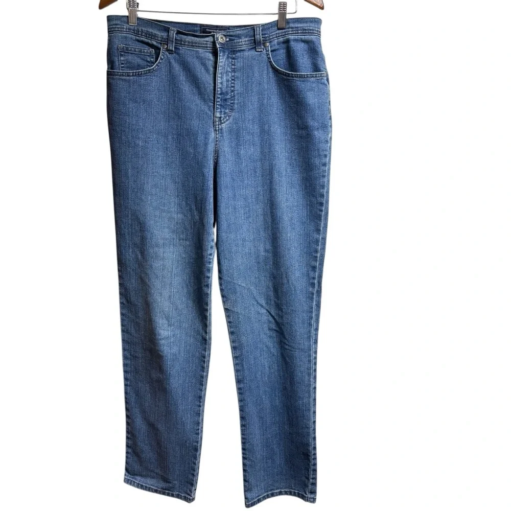 Charter Club Classic Straight Leg‎ Jeans Medium Wash Blue Denim Size 12 #63